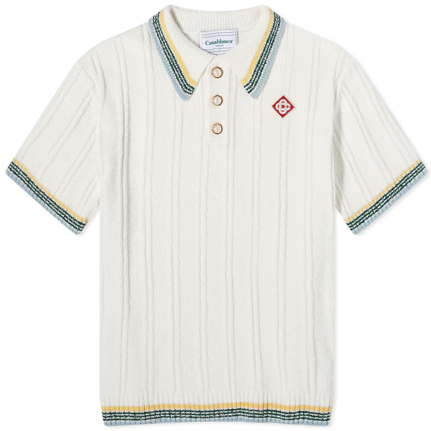 

Поло Casablanca Ribbed Boucle, белый