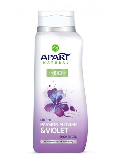 Гель для душа Apart Natural, Пребиотик, Страстоцвет и Фиалка, 400 мл