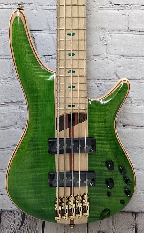 

Басс гитара Ibanez SR5FMDXEGL 5-String Bass Guitar w/Bag, Emerald Green Low Gloss - 9.1 lbs