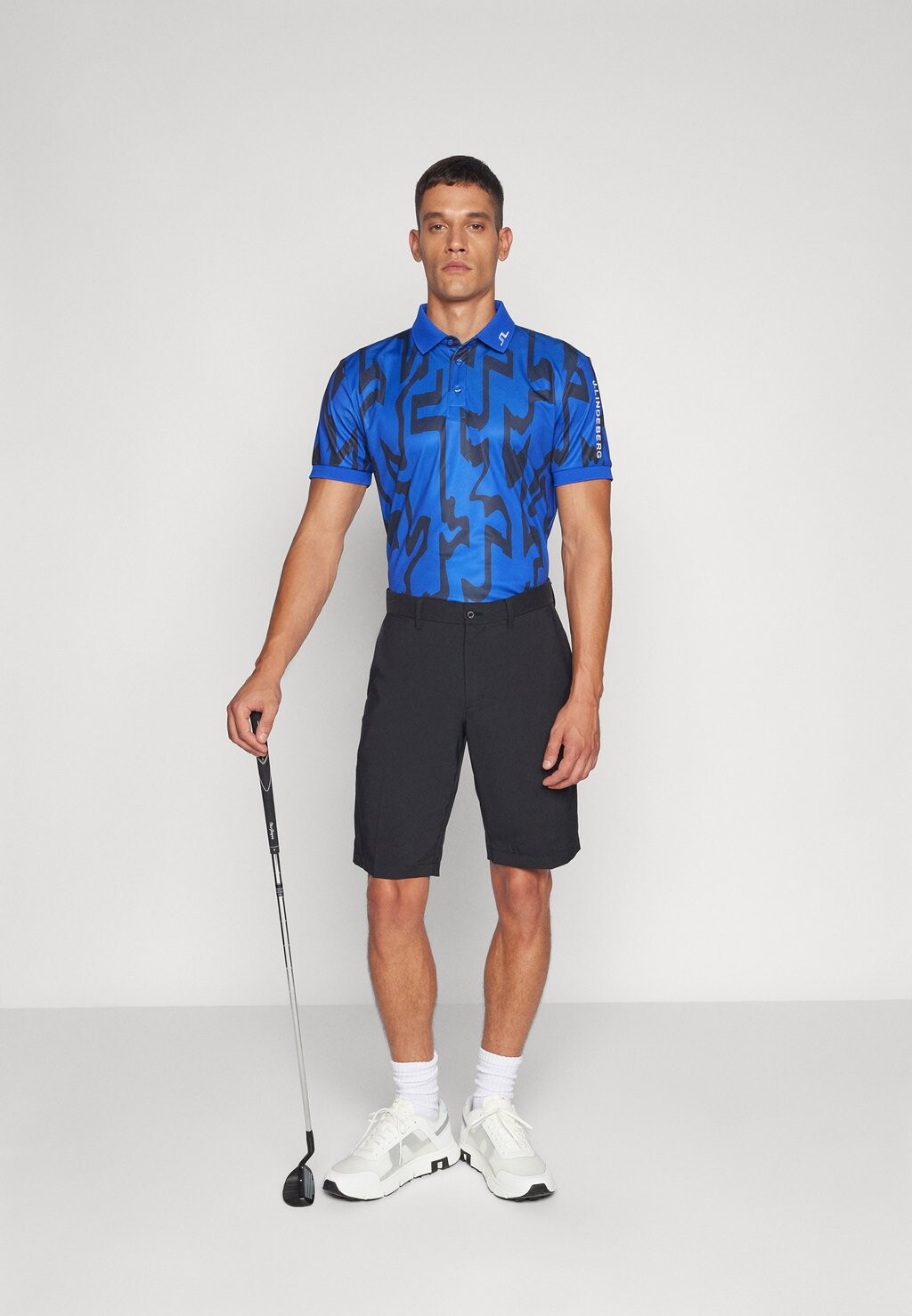 

Рубашка поло TOUR TECH PRINT J.LINDEBERG Sports, синий