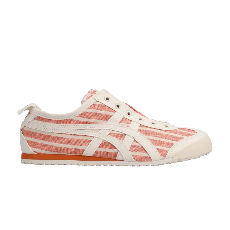

Кроссовки Onitsuka Tiger Mexico 66 Slip-On 'Cream Orange Pinstripes', оранжевый