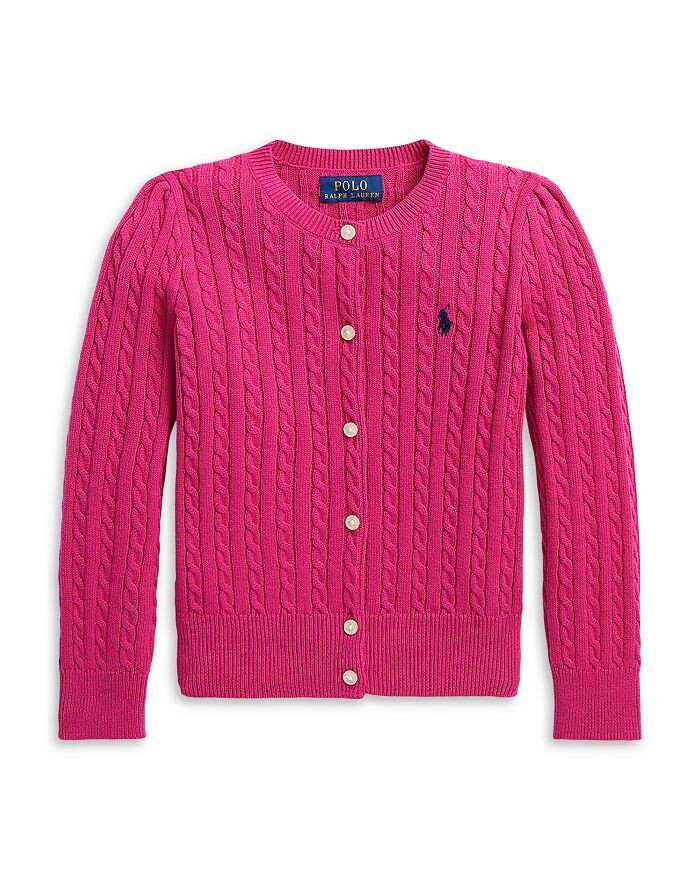 

Хлопковый кардиган с мини-косами для девочек - Little Kid Ralph Lauren