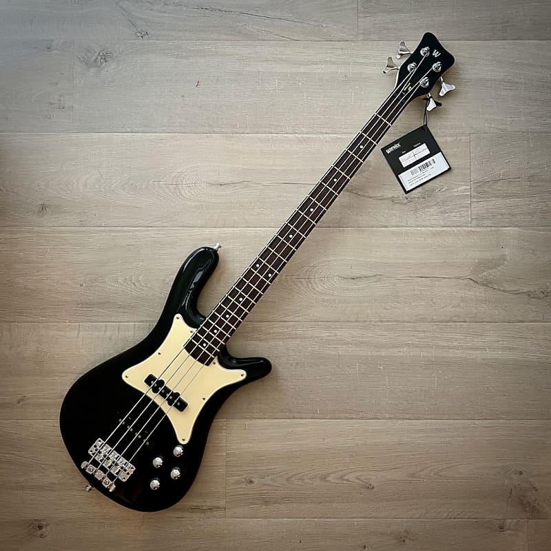 Басс гитара Warwick Pro Series Streamer CV-4 String Bass, Solid Black High Polish, Made in Germany