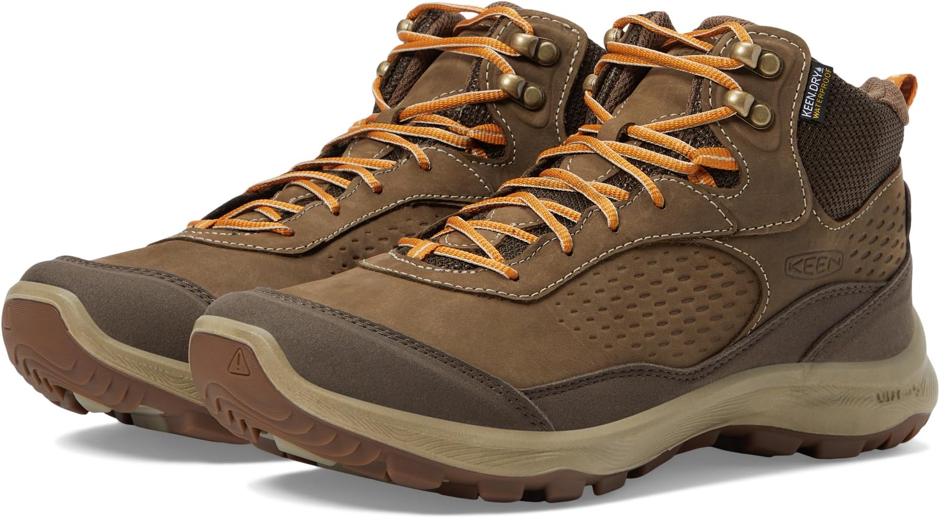 Походная обувь водонепроницаемая Terradora Explorer Mid Waterproof KEEN, цвет Canteen/Curry цена и фото