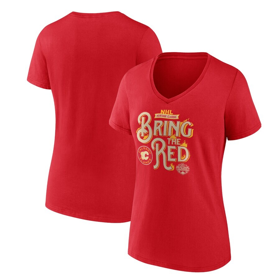 

Футболка с коротким рукавом Fanatics Branded Calgary Flames, красный