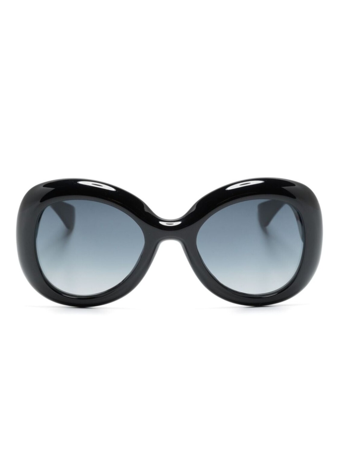 

Moschino Eyewear солнцезащитные очки в массивной оправе с логотипом, черный