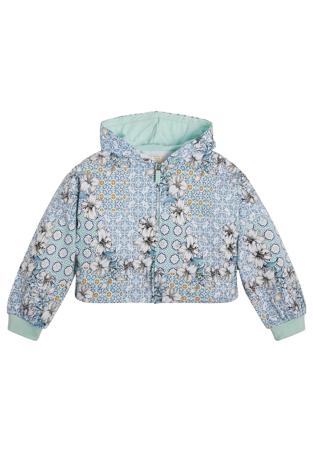 

Толстовка ACTIVE ALLOVER-BLÄTTERPRINT Guess, цвет hellblau