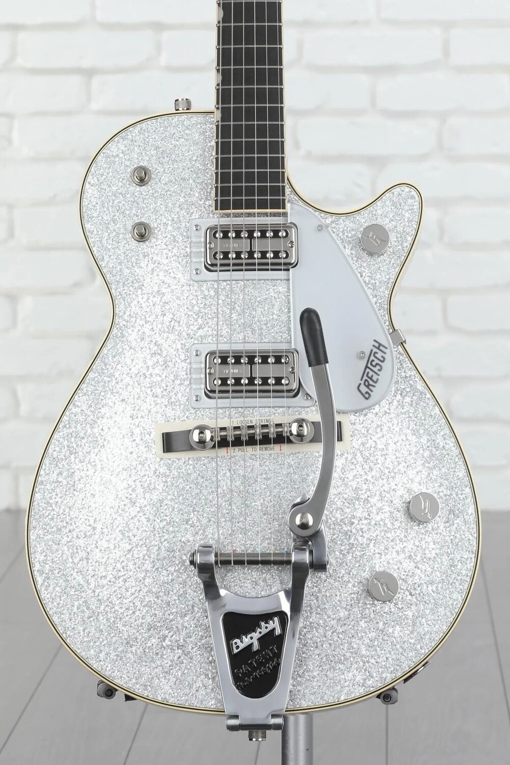 

Gretsch G6129T-59 Vintage Select Edition '59 Duo Jet — серебристый блеск