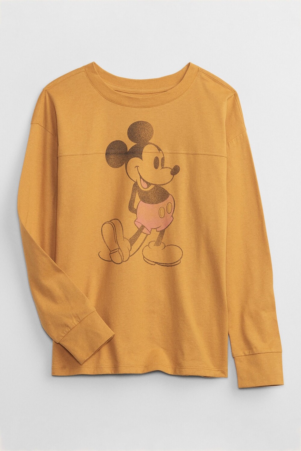 

Футболка Disney с длинными рукавами и графическим принтом Gap, желтый