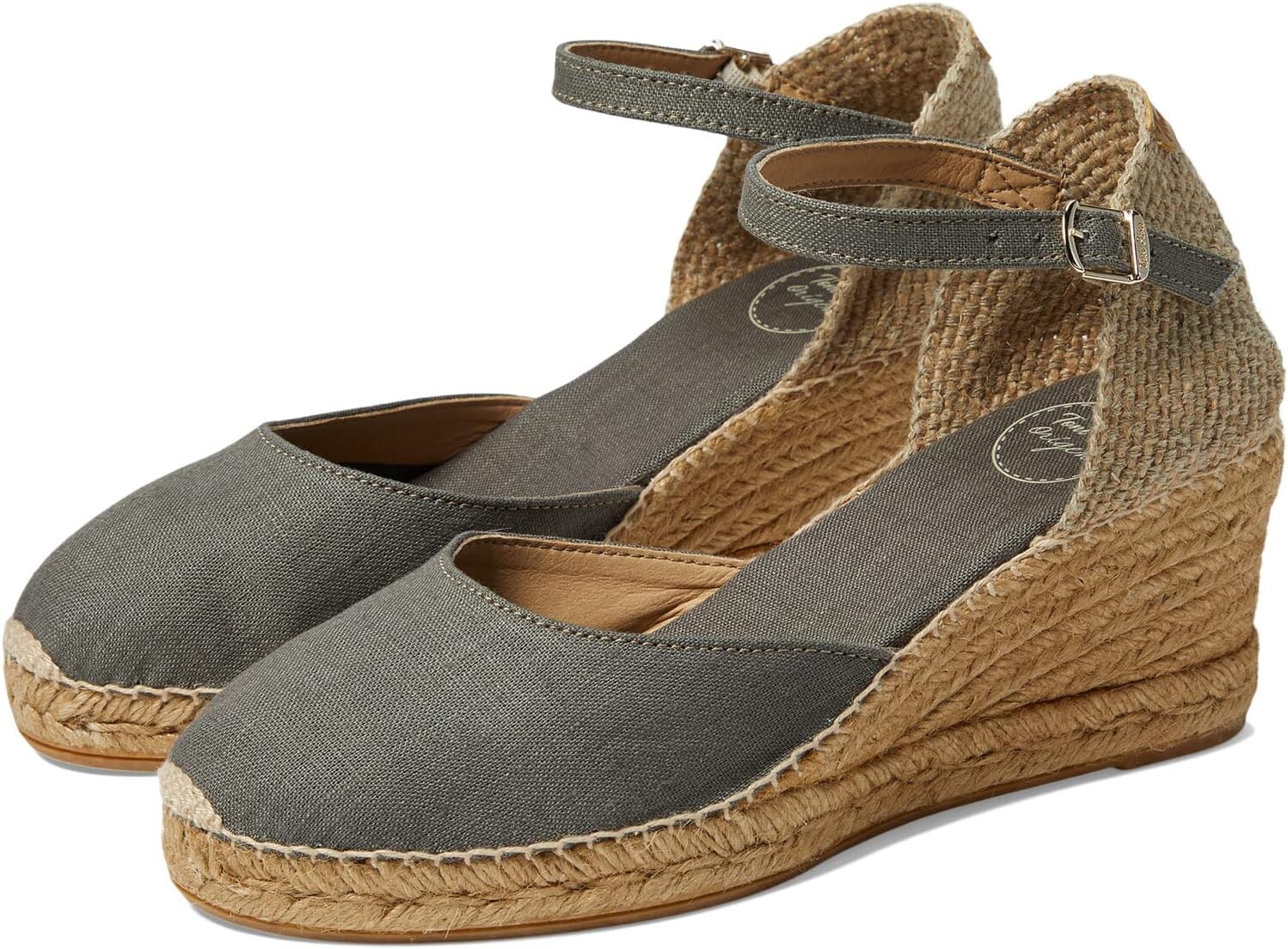 

Туфли на танкетке Caldes Toni Pons, цвет Khaki Linen