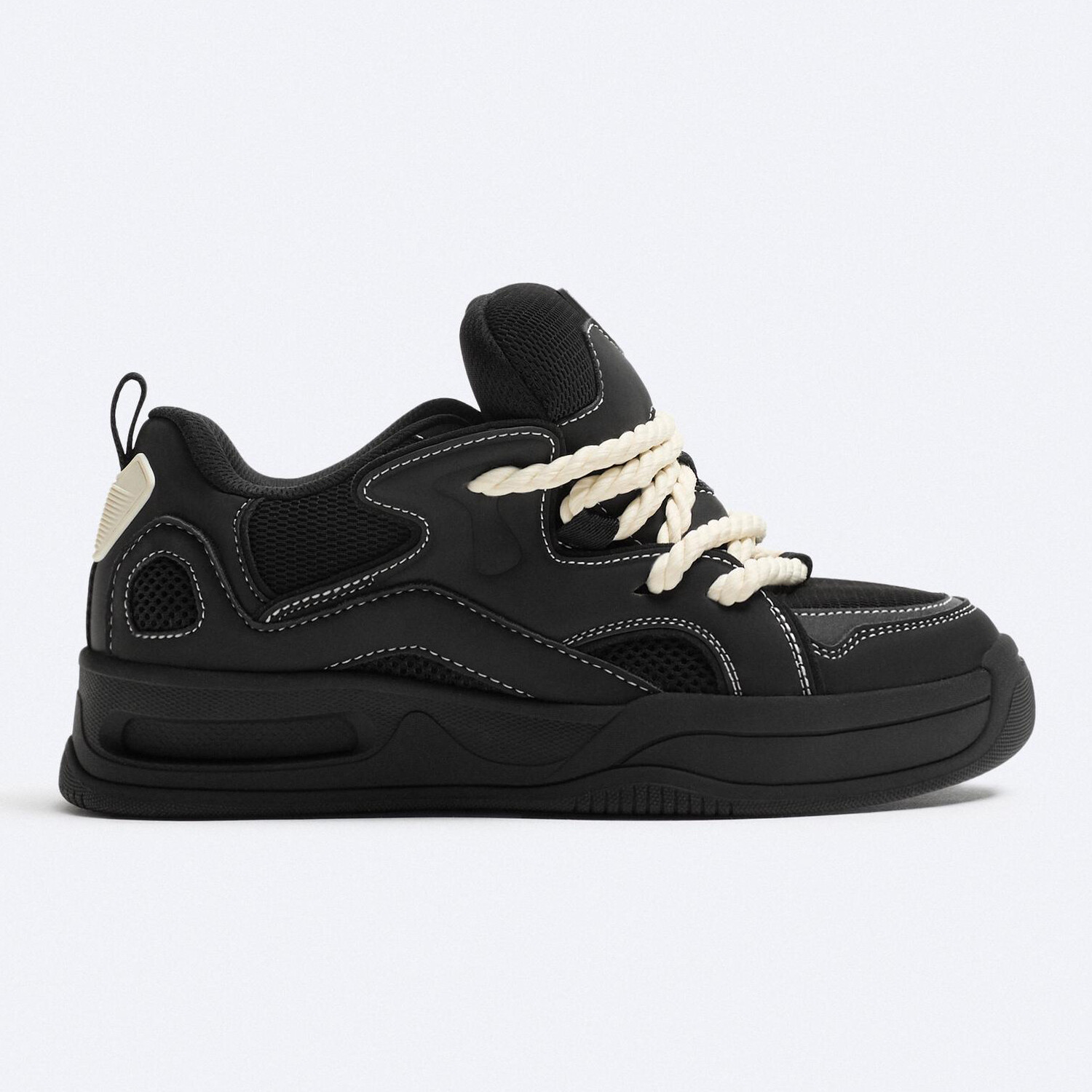 

Кроссовки Zara Skater With Rope Details, черный