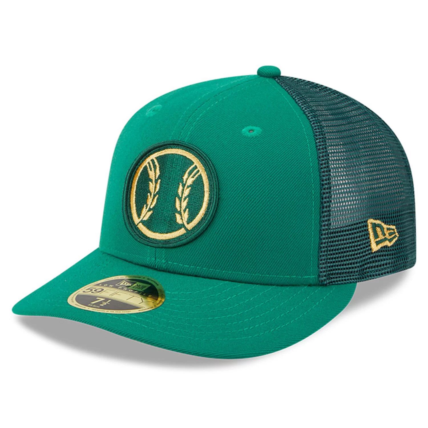 

Мужская шляпа New Era Kelly Green Milwaukee Brewers 2023 ко Дню Святого Патрика, низкопрофильная 59FIFTY, приталенная шляпа