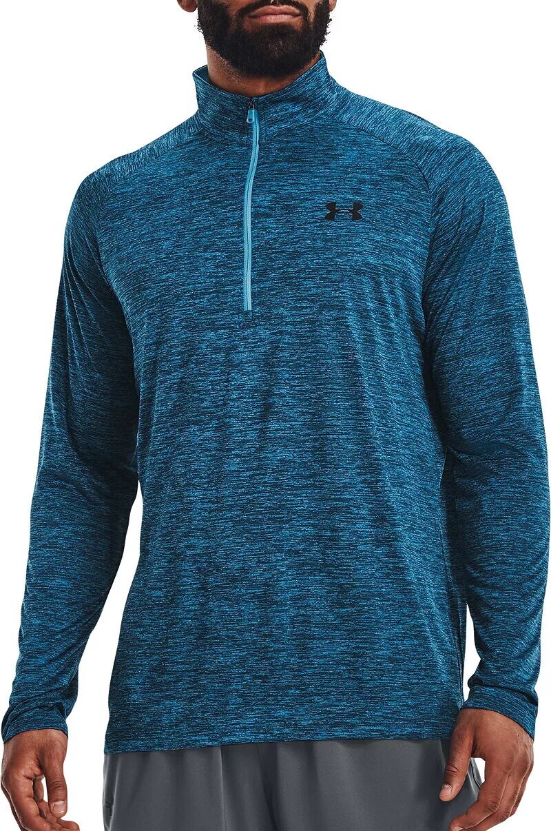 

Мужская рубашка с длинным рукавом на молнии 1/2 Under Armour Tech, мультиколор
