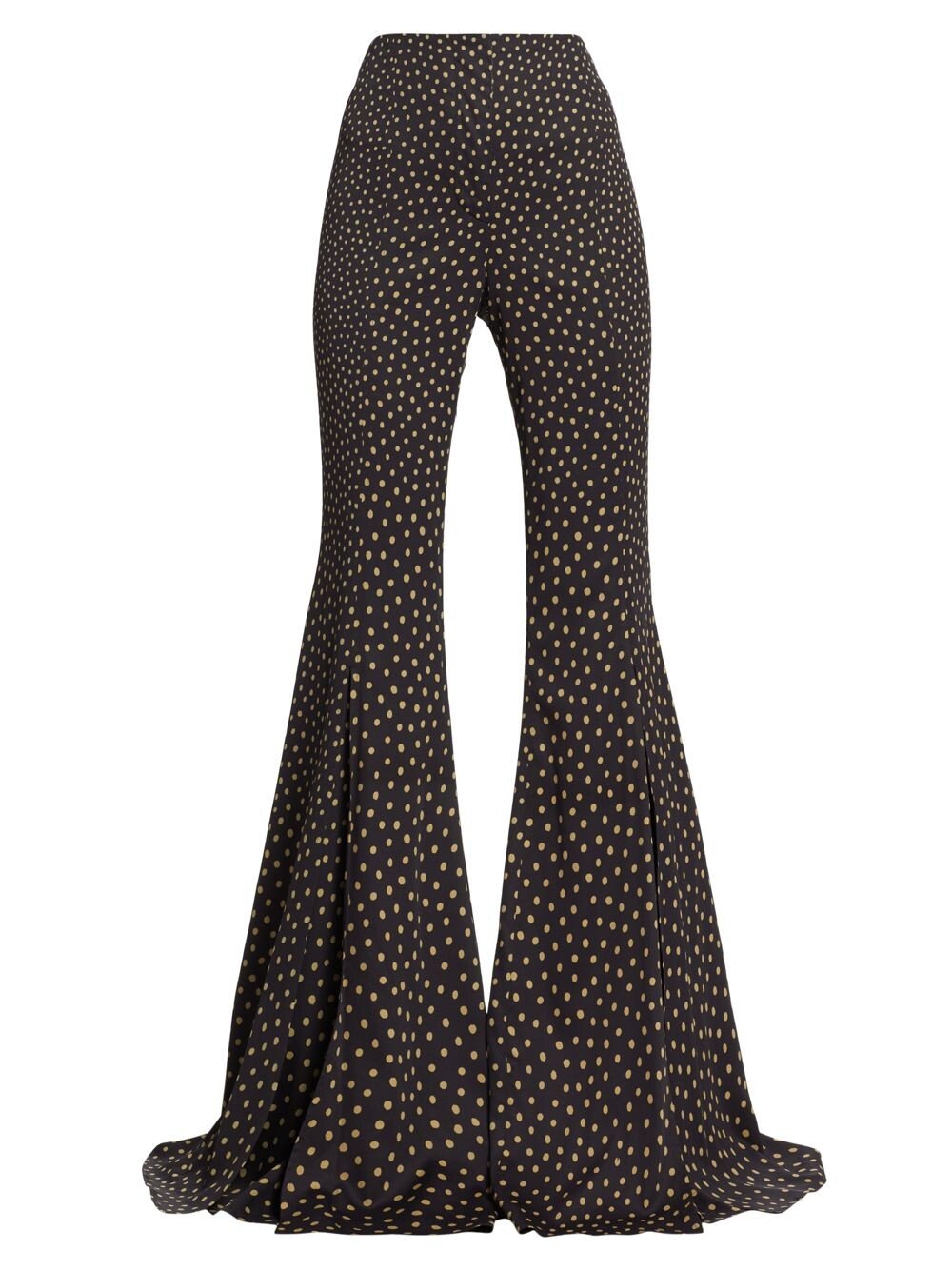 

Широкие брюки в горошек Proenza Schouler, хаки