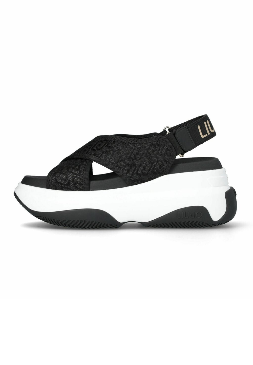 

Босоножки на платформе CHUNKY WITH MONOGRAM LIU JO, цвет black