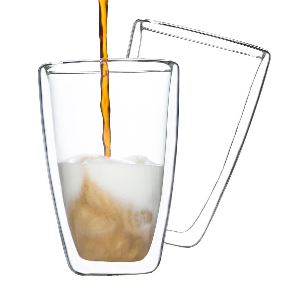 

Стаканы HI Latte Maccato 2 шт. по 400 мл прозрачные, прозрачный