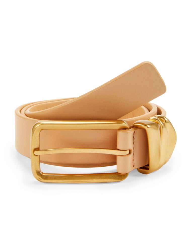 

Кожаный ремень Bottega Veneta, цвет Almond Gold