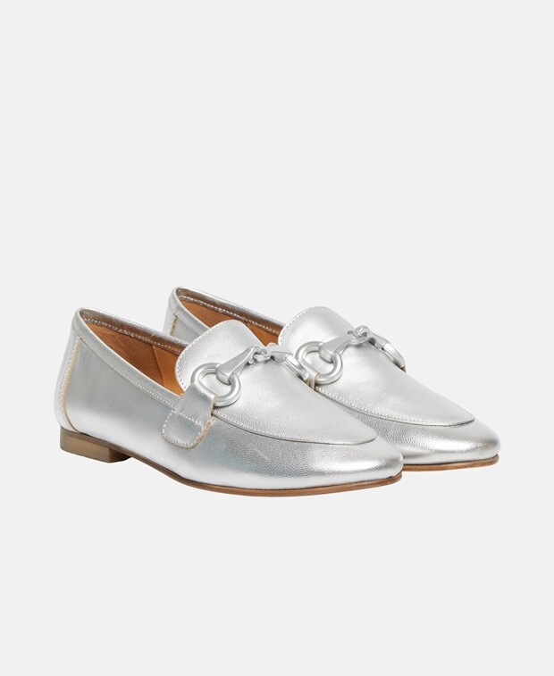 

Лоферы Shoecolate, серебряный