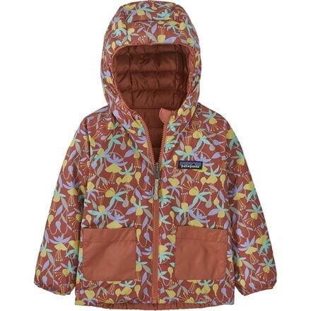 

Двусторонний пуховый свитер с капюшоном – для младенцев Patagonia, цвет Fuscia: Burl Red