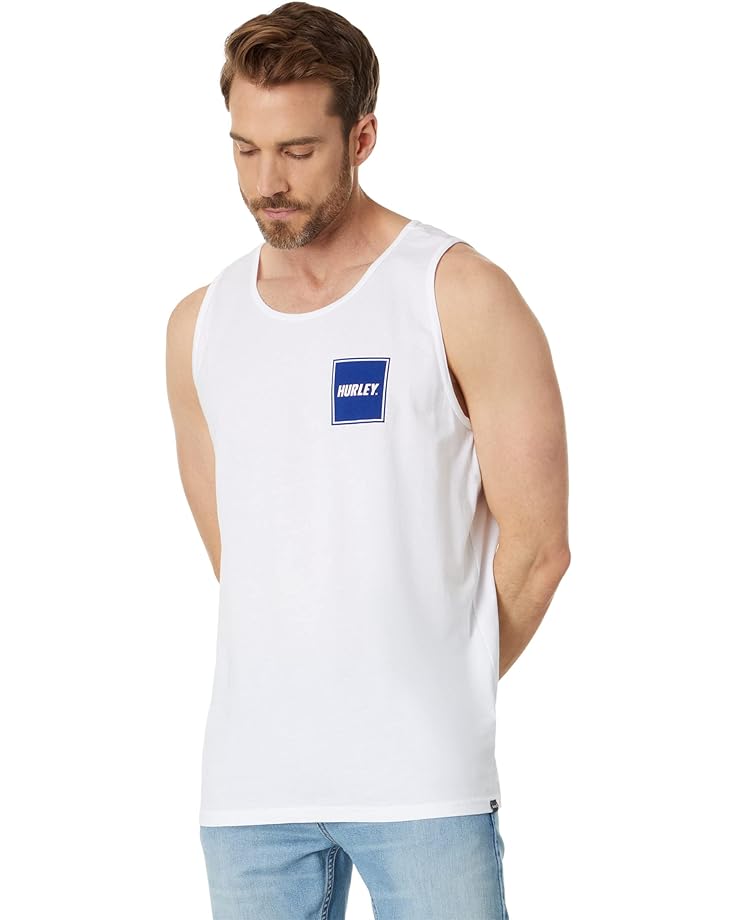 Топ Hurley Four Corners, белый мужская повседневная футболка с коротким рукавом four corners hurley