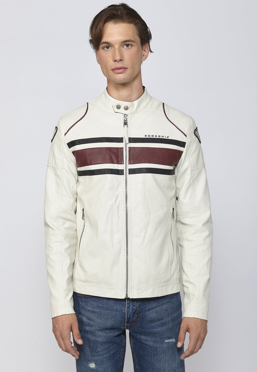 

Куртка из искусственной кожи EFFECT Koroshi, цвет crudo off white
