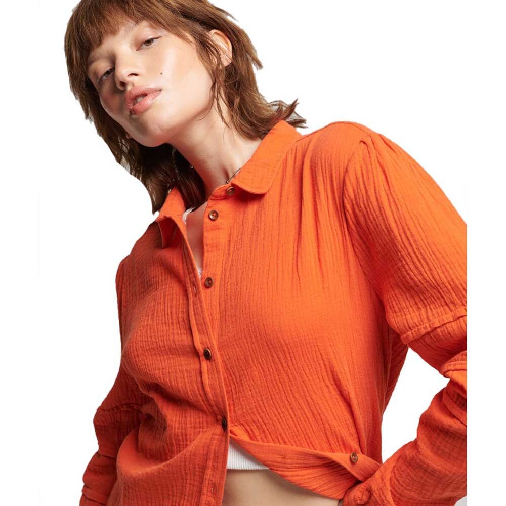 

Рубашка Superdry Vintage Penny Collar, оранжевый