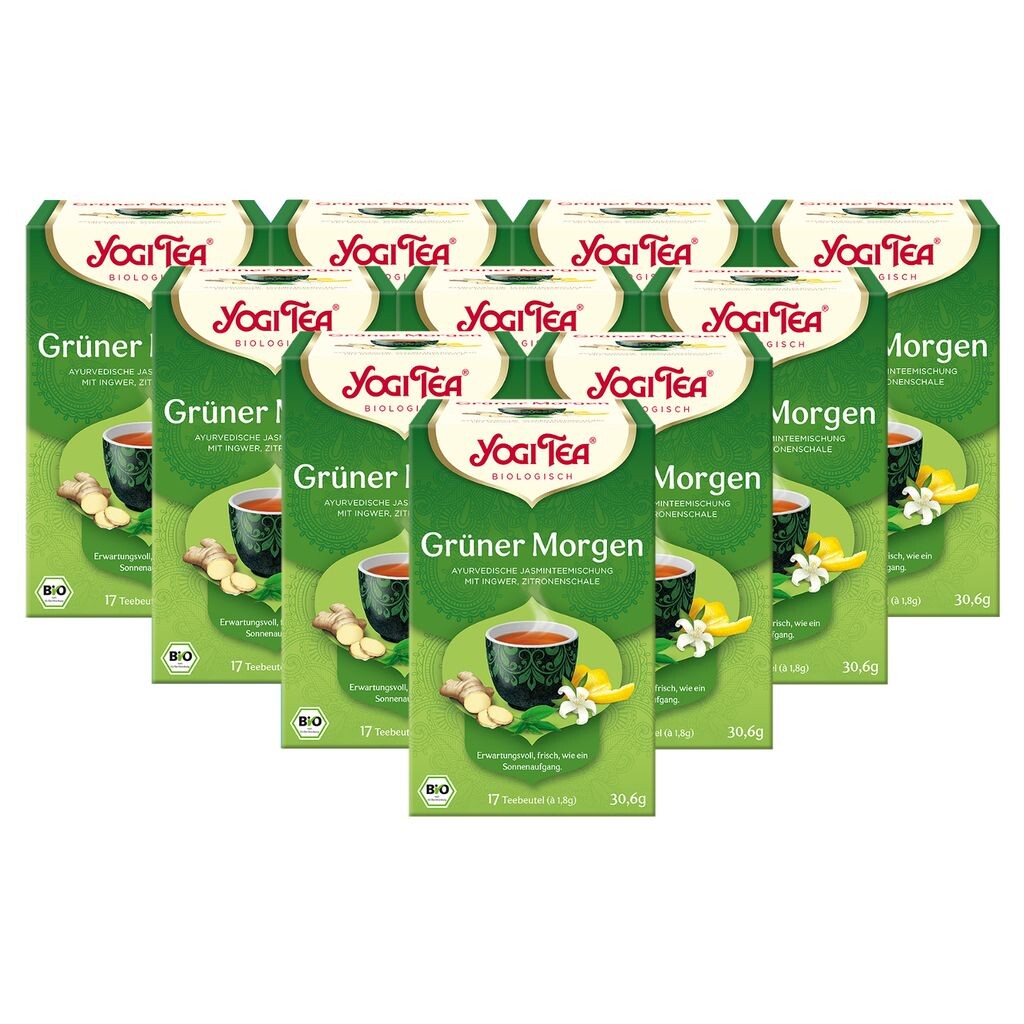 

10 xYOGI ЧАЙ «Зеленое утро» | 10 х 30,6 г Yogi Tea