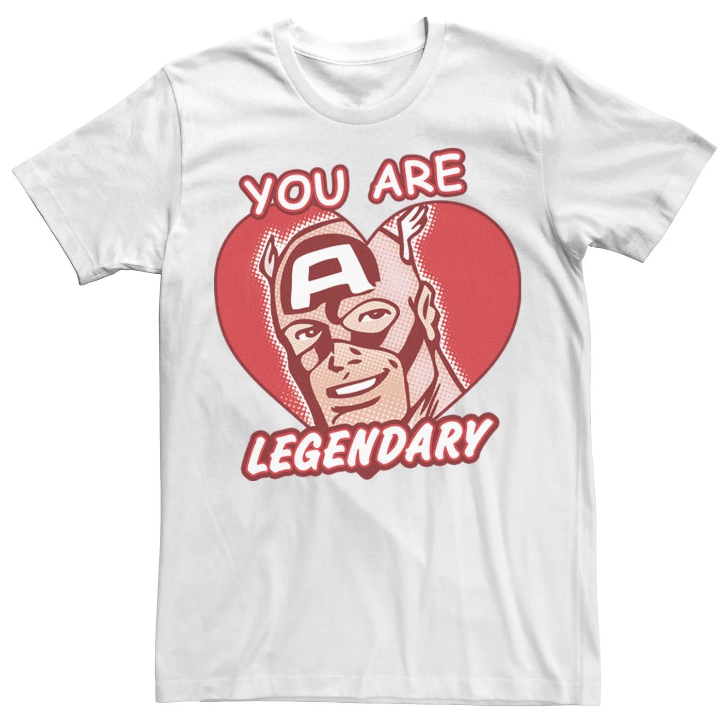 Мужская футболка с изображением комиксов Marvel Legendary Heart Licensed Character
