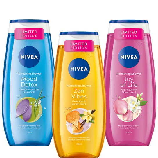 

Набор гелей для душа ограниченной серии, 3x250 мл Nivea