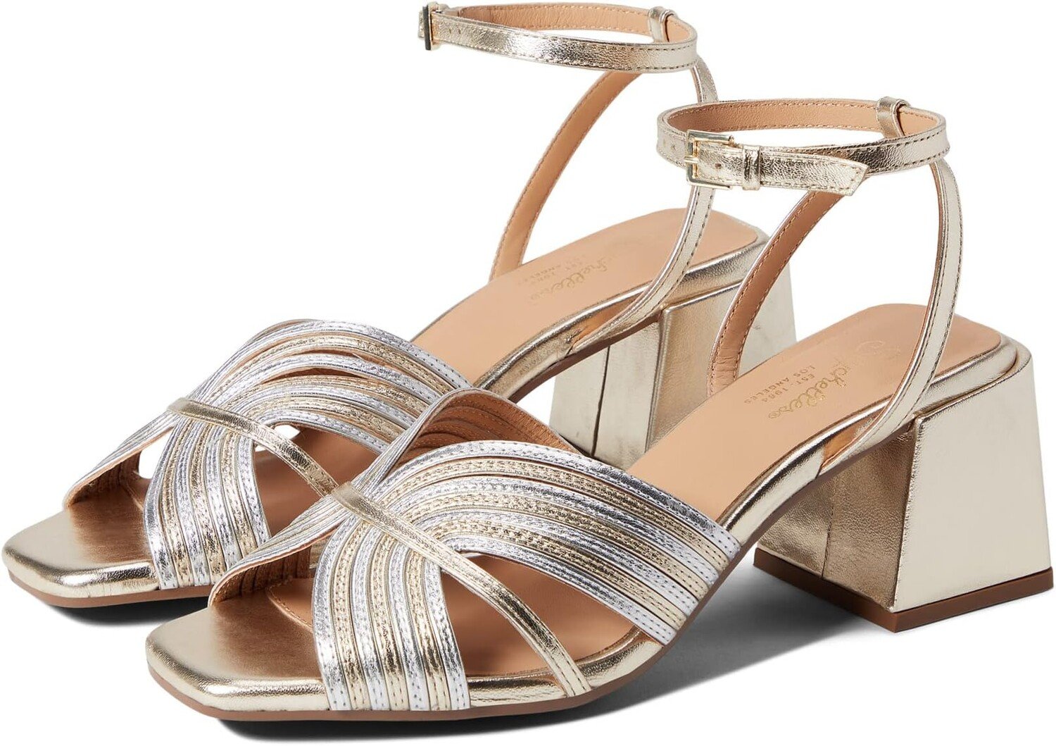 

Босоножки Tender Seychelles, цвет Gold/Silver Metallic Leather