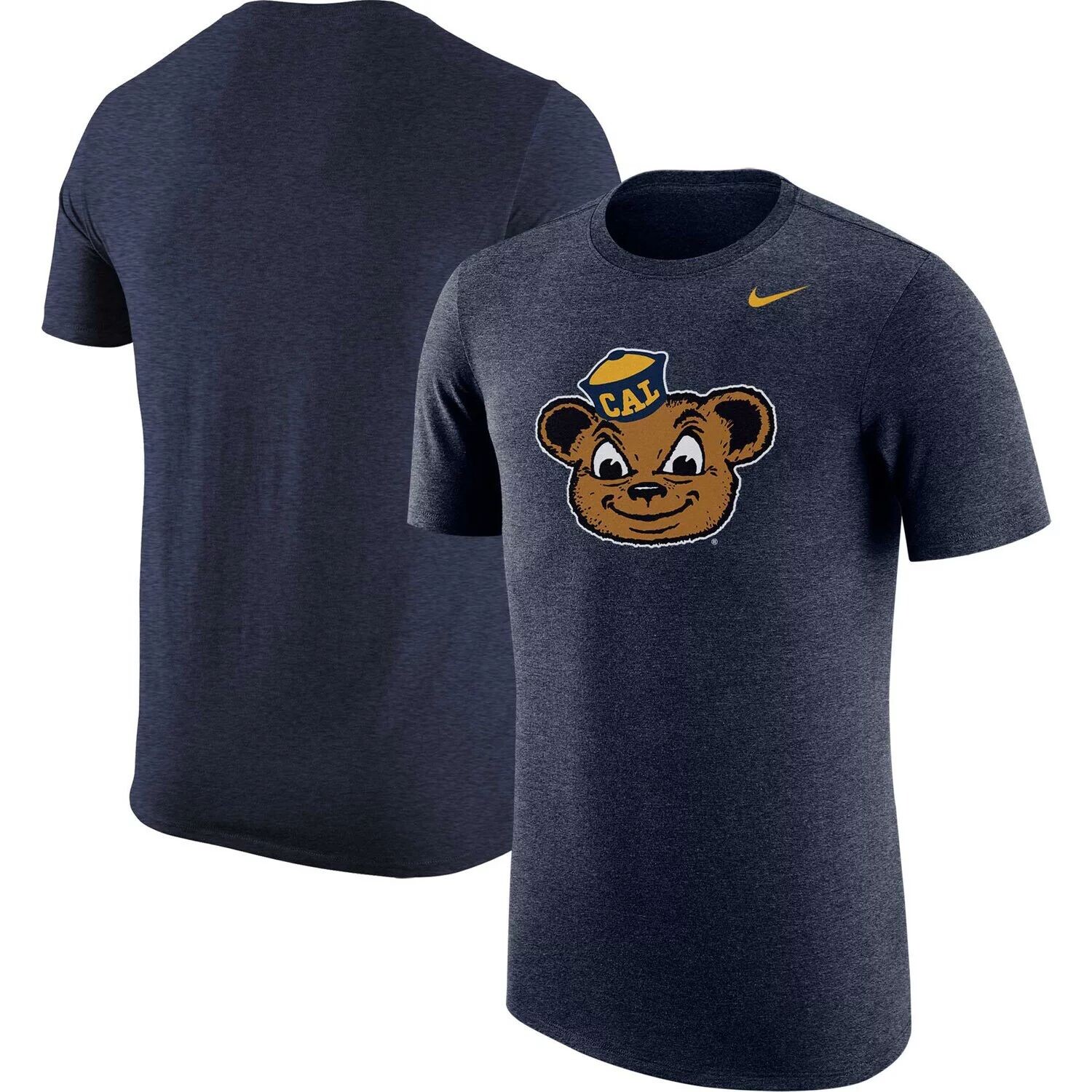 

Мужская темно-синяя футболка с логотипом Nike Cal Bears Tri-Blend, Синий