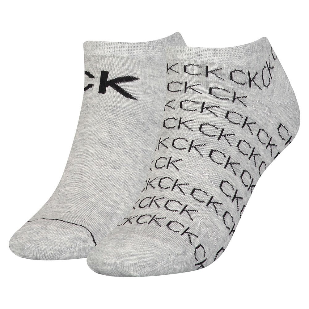 

Носки Calvin Klein Sneaker All Over Logo 2 шт, серый