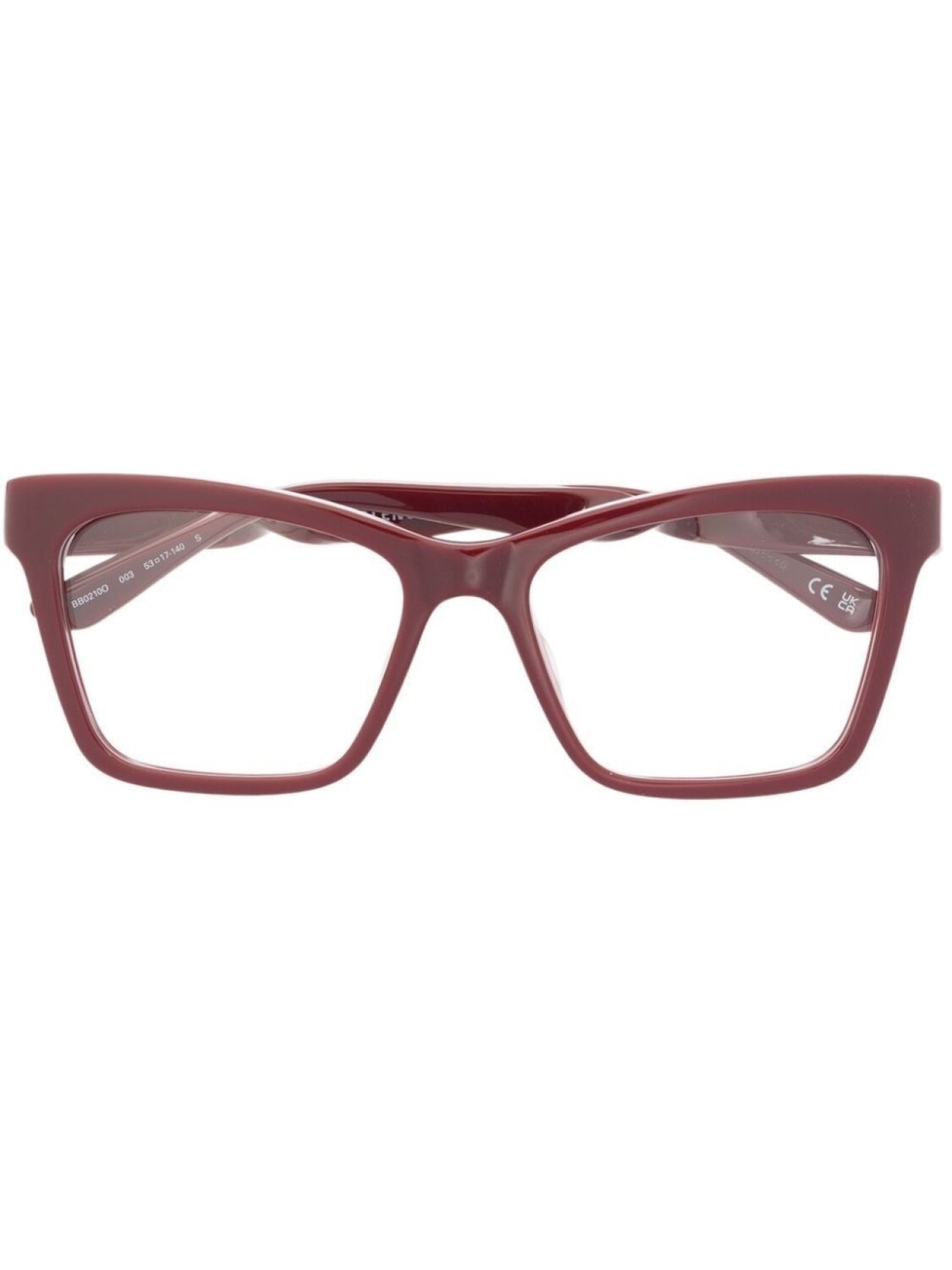 

Balenciaga Eyewear очки в квадратной оправе с логотипом, красный