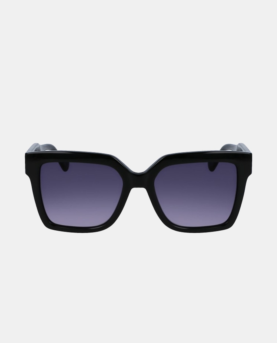черные квадратные солнцезащитные очки унисекс d franklin с градиентными линзами d franklin черный Черные квадратные женские солнцезащитные очки с градиентными линзами Liu Jo, черный