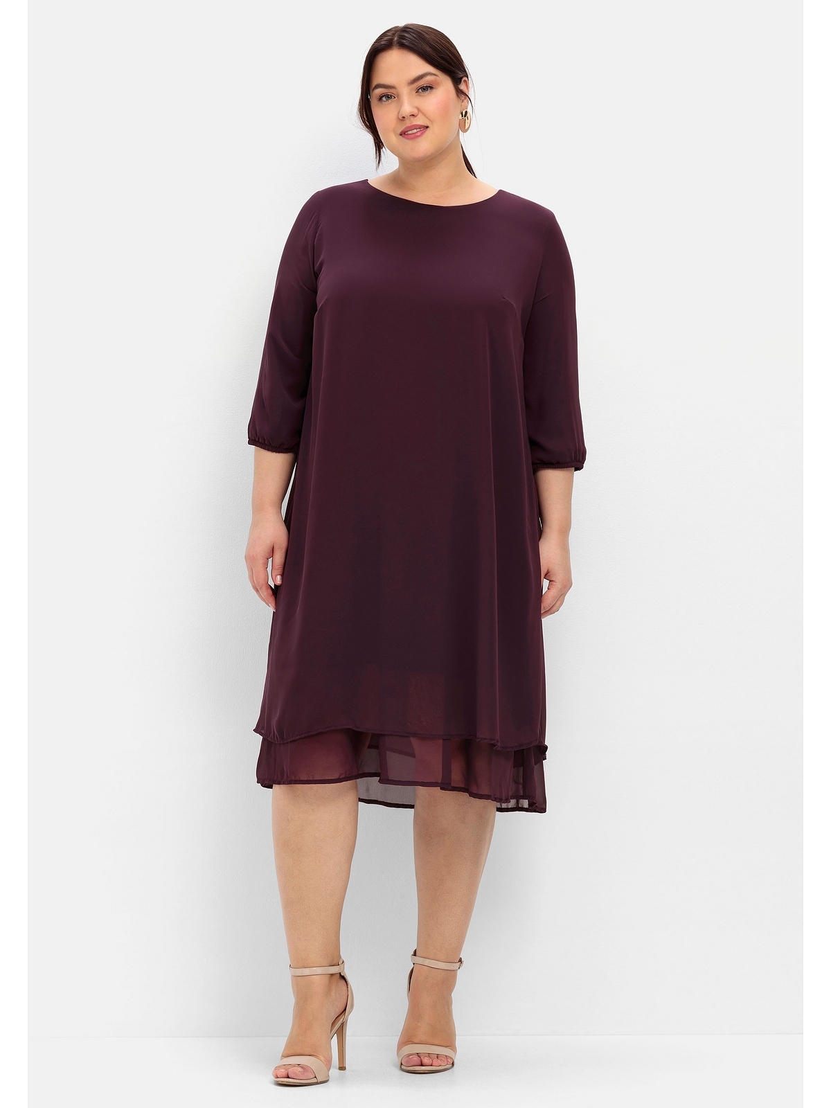 Платье sheego, цвет burgund