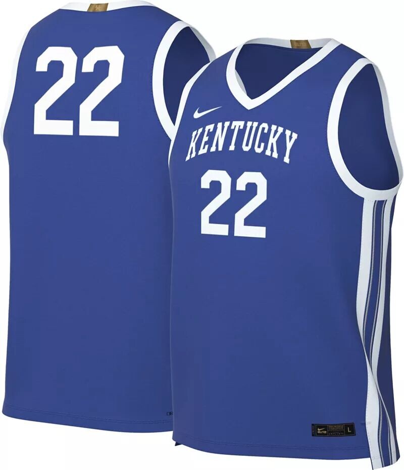 Мужская баскетбольная майка Nike Kentucky Wildcats #22 Blue Limited мужская баскетбольная майка royal kentucky wildcats limited nike