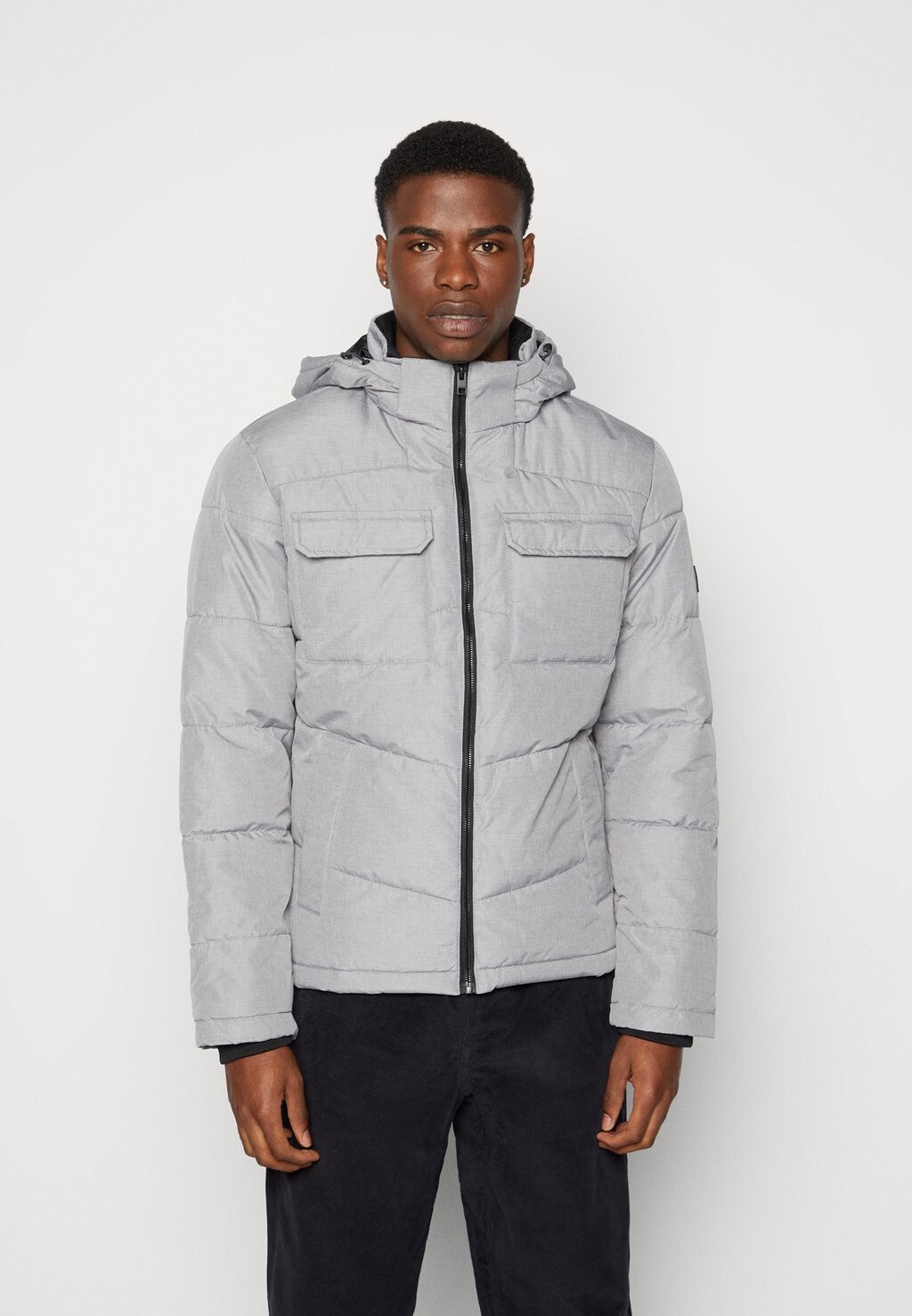 

Куртка зимняя JJBRADY PUFFER Jack & Jones, светло-серый