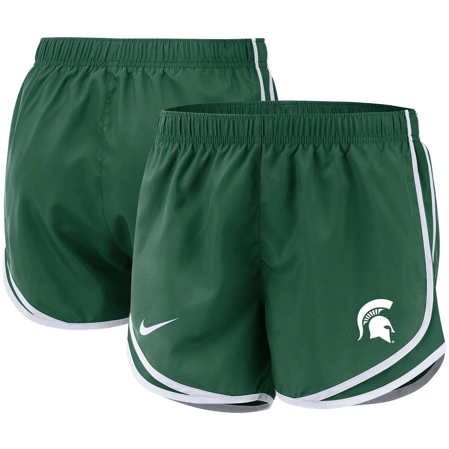 

Женские шорты Nike Green Michigan State Spartans Team Tempo Performance Nike