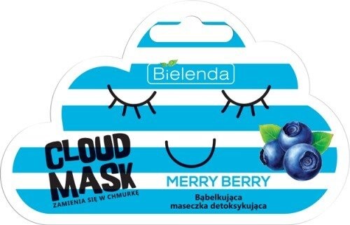 

Пузырьковая детоксицирующая маска Merry Berry, 6 г Bielenda, Cloud Mask