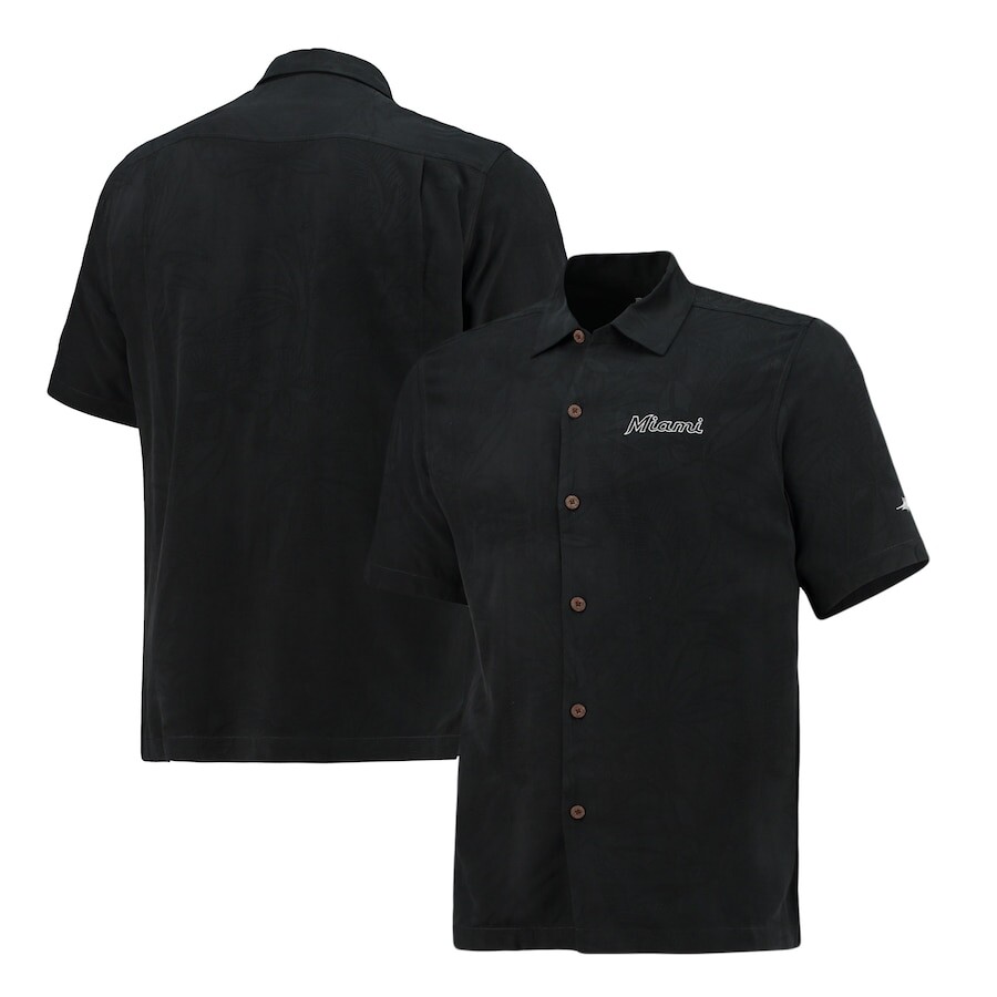 

Рубашка Tommy Bahama Miami Marlins, черный