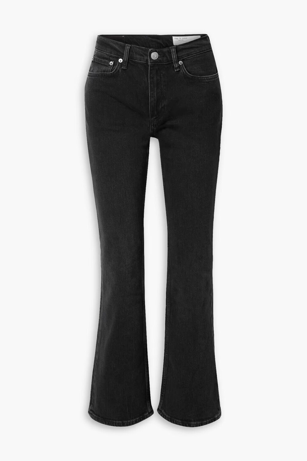 

Джинсы Peyton с завышенной талией Rag & Bone, черный