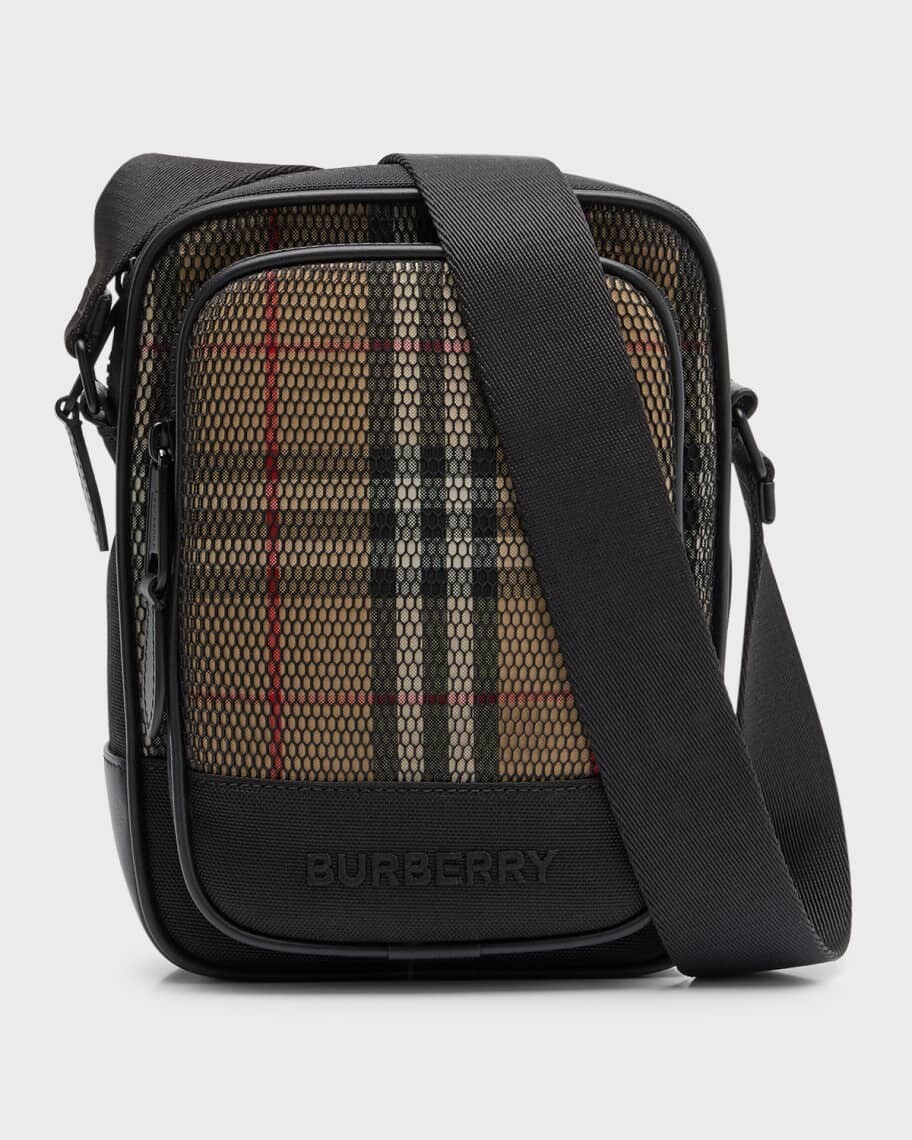 

Мужская сумка через плечо Freddie Mesh Check Burberry