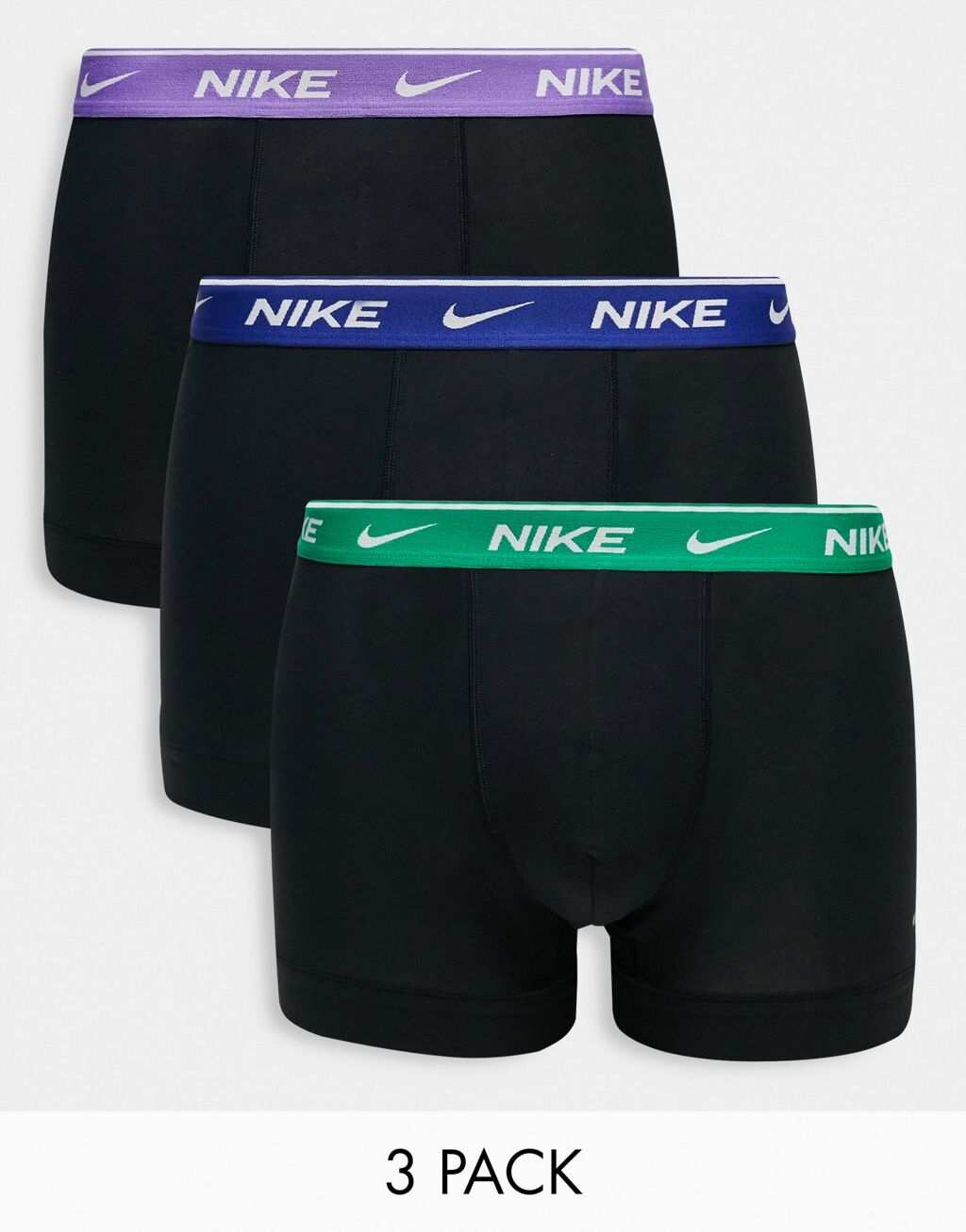 

Набор из трех хлопковых эластичных плавок Nike Dri-Fit разных цветов