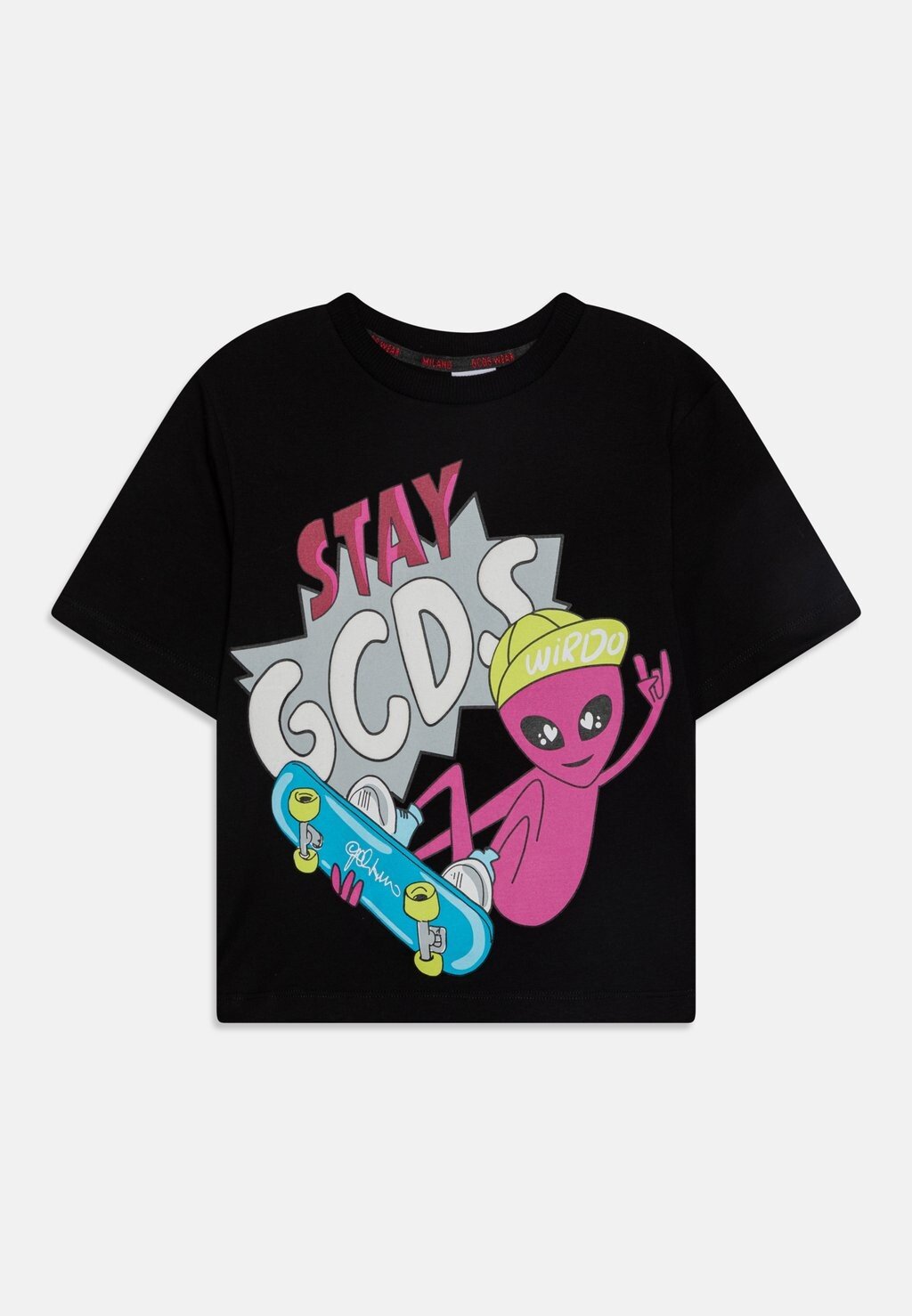 

Футболка с принтом Streetwear Unisex GCDS, цвет nero/black