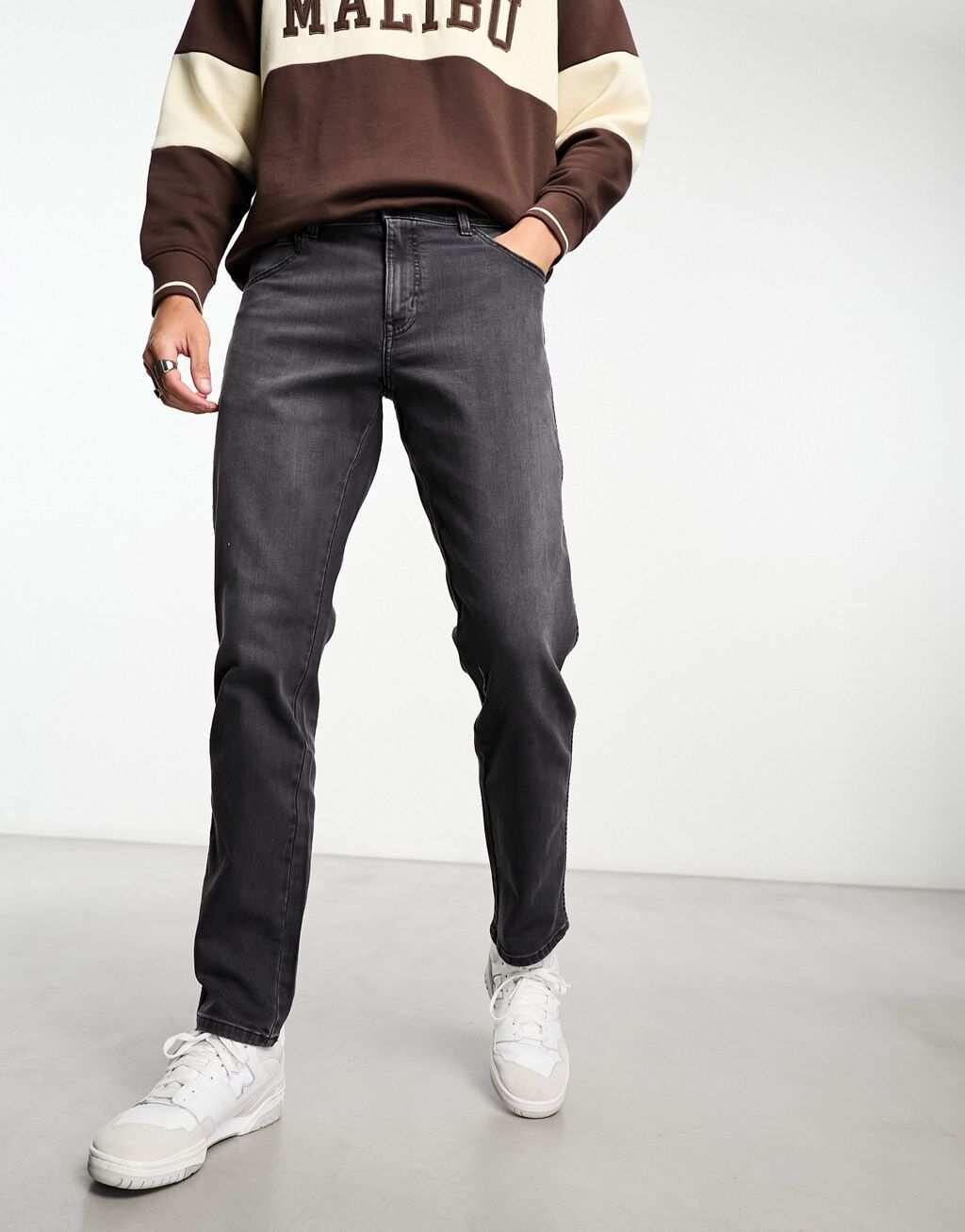 

Черные узкие джинсы Wrangler Texas