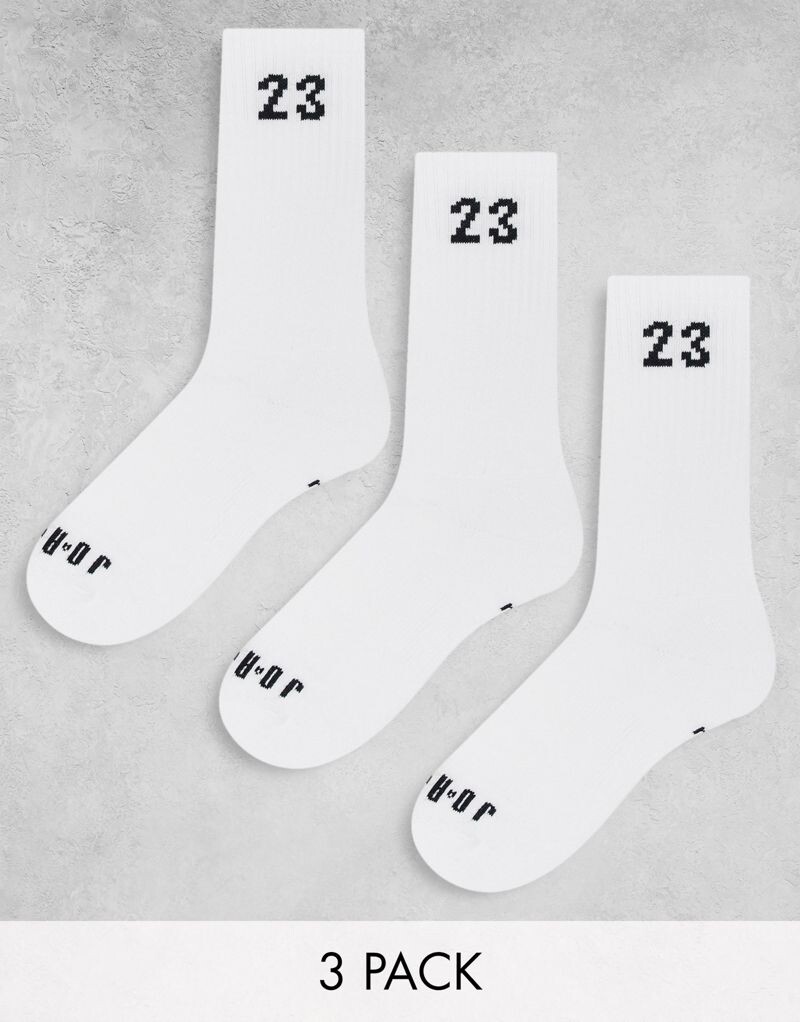 

Комплект из трех белых носков Jordan Essentials