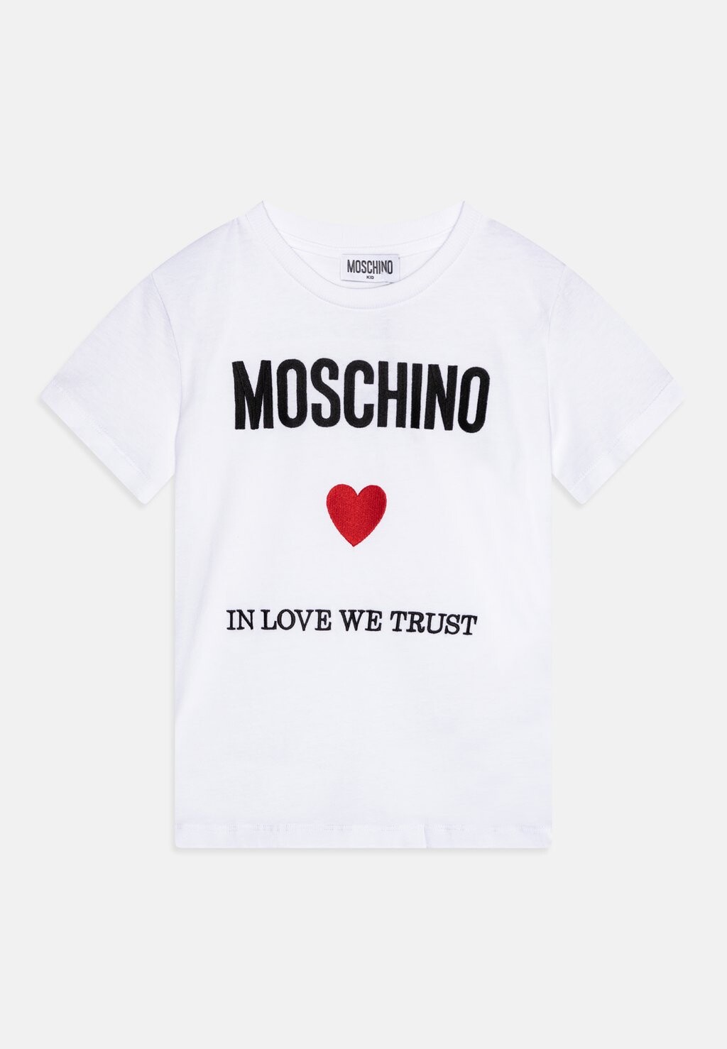 Футболка с принтом Unisex MOSCHINO, цвет bianco ottico