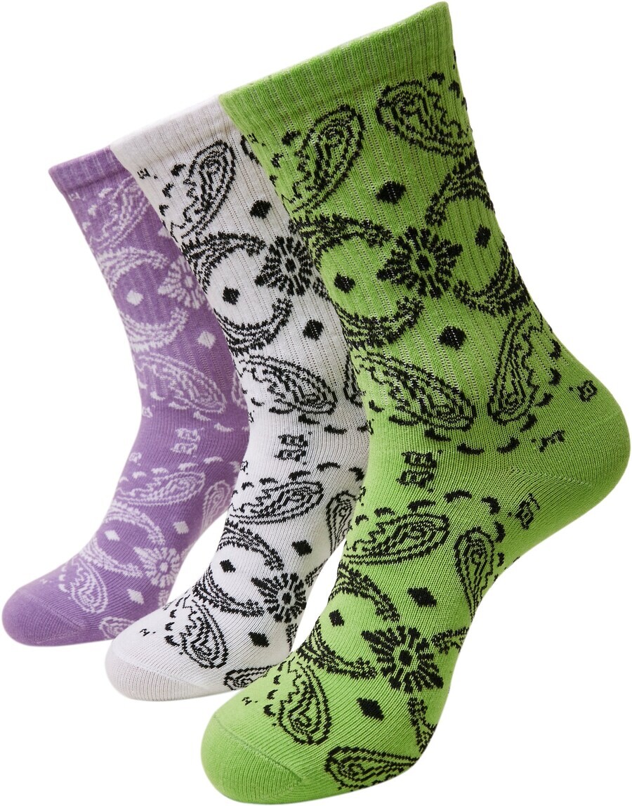 

Носки Urban Classics Socks, цвет Kiwi/Purple/White