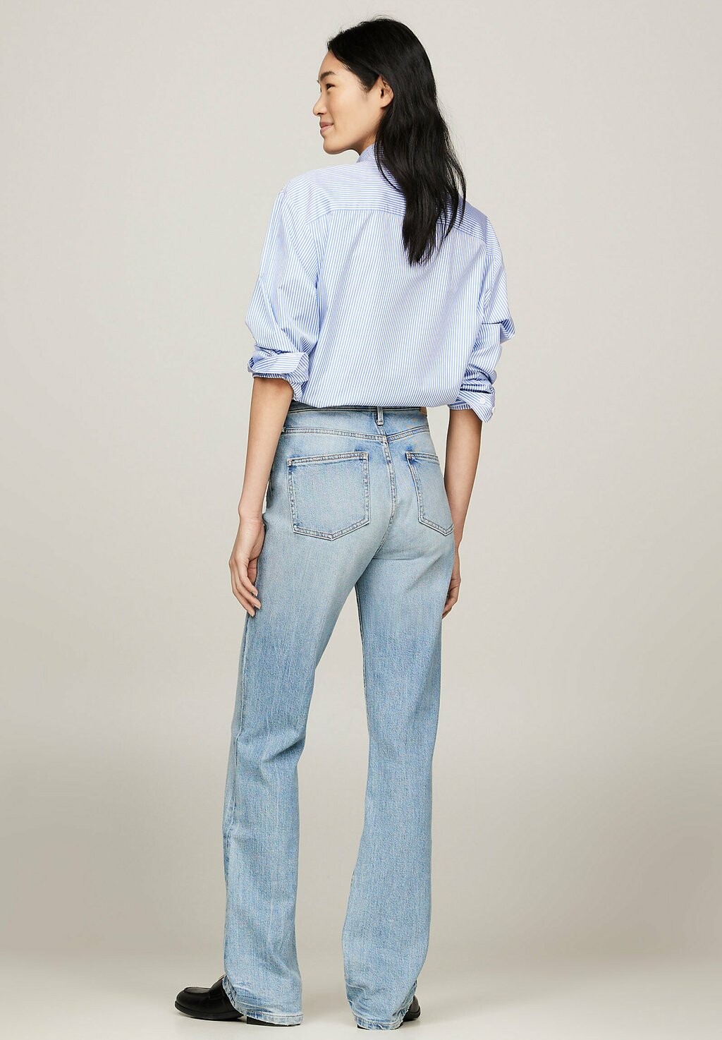

Джинсы прямого кроя HIGH RISE DISTRESSED Tommy Hilfiger, светло-голубой