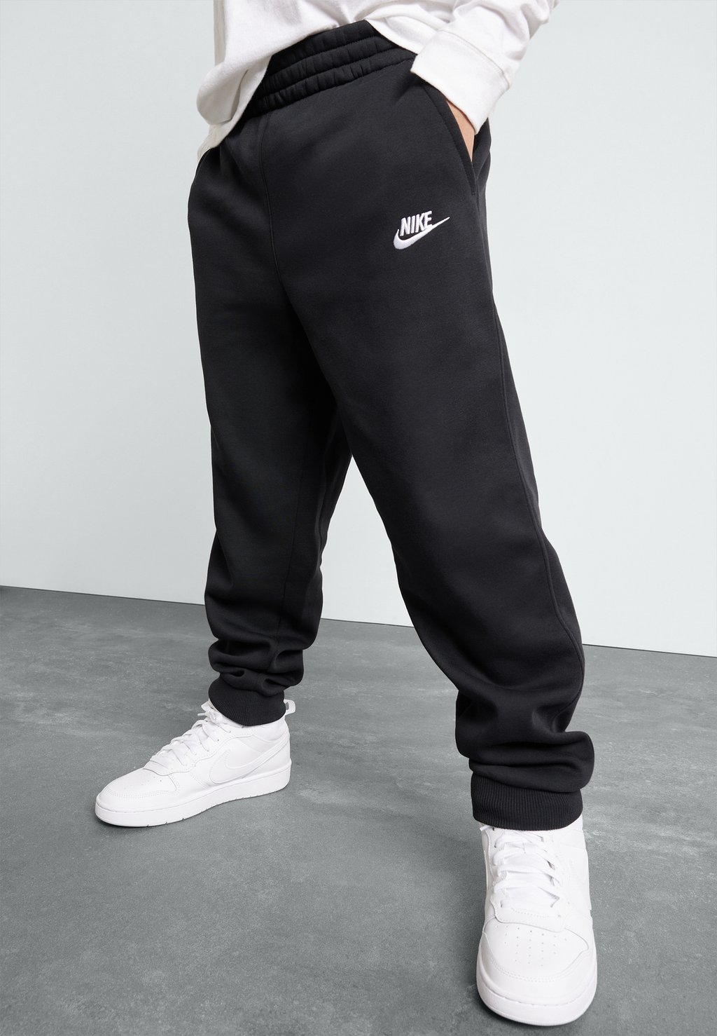 Брюки для бега CLUB UNISEX Nike Sportswear, цвет black/white